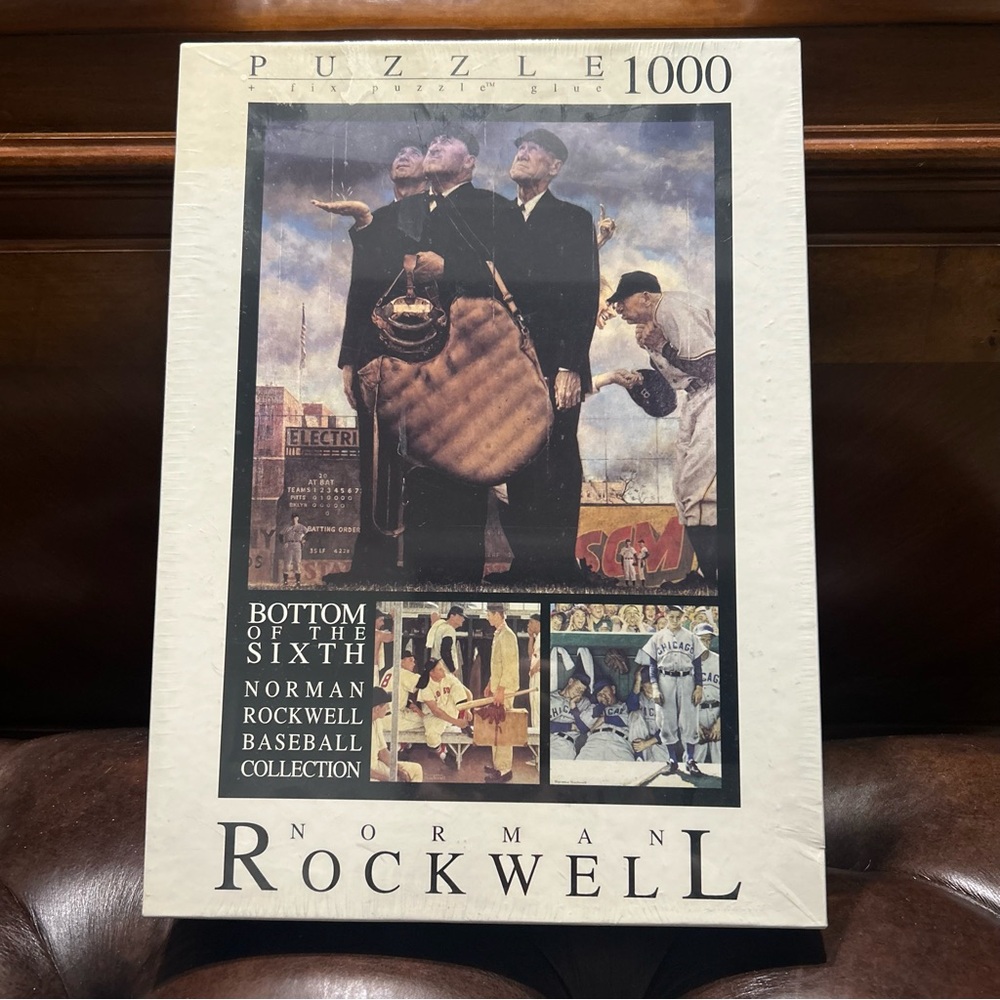 Norman Rockwell Bottom of the Sixth 1000 Piece Puzzle NEW Fink & Company